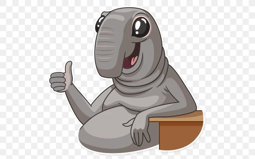 Homunculus Loxodontus Sticker Telegram Trade, PNG, 512x512px, Homunculus Loxodontus, Bank, Carnivoran, Cartoon, Dog Like Mammal Download Free