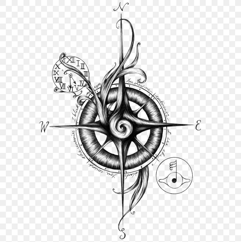 Sailor Tattoos Compass Nautical Star Flash, PNG, 564x823px, Watercolor, Cartoon, Flower, Frame, Heart Download Free
