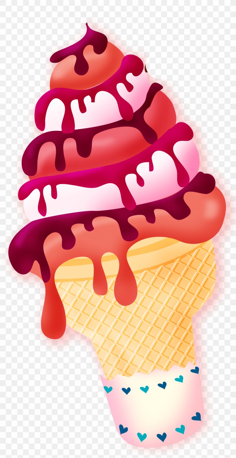 Ice Cream Cake Milkshake Ice Cream Cone, PNG, 1215x2357px, Ice Cream, Cartoon, Cuteness, Dairy Product, Dessert Download Free
