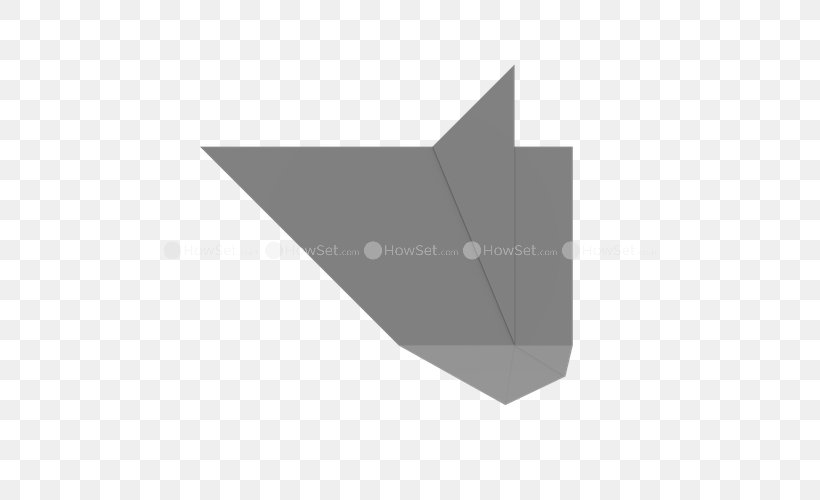 Paper Origami Rat 3-fold, PNG, 500x500px, Paper, Animal, Black, Black And White, Black M Download Free