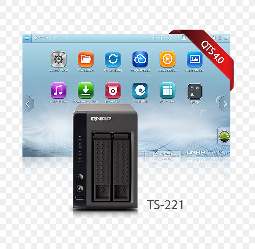 QNAP Systems, Inc. Network Storage Systems ISCSI Logical Unit Number QNAP TS-221 Turbo NAS, PNG, 800x800px, Qnap Systems Inc, Computer Network, Digital Living Network Alliance, Electronic Device, Electronics Download Free