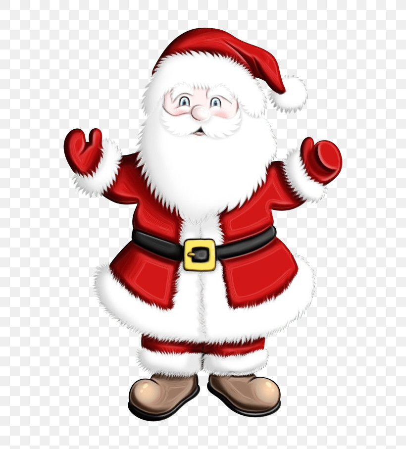 Santa Claus, PNG, 680x907px, Watercolor, Cartoon, Christmas, Mascot, Paint Download Free