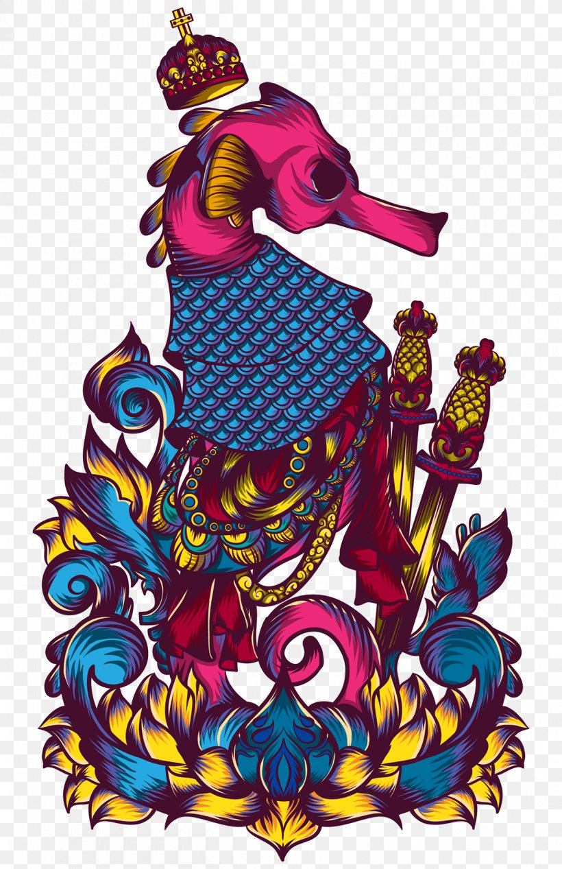 Seahorse Graphic Design Art, PNG, 1200x1855px, Seahorse, Art, Art Museum, Character, Costume Download Free
