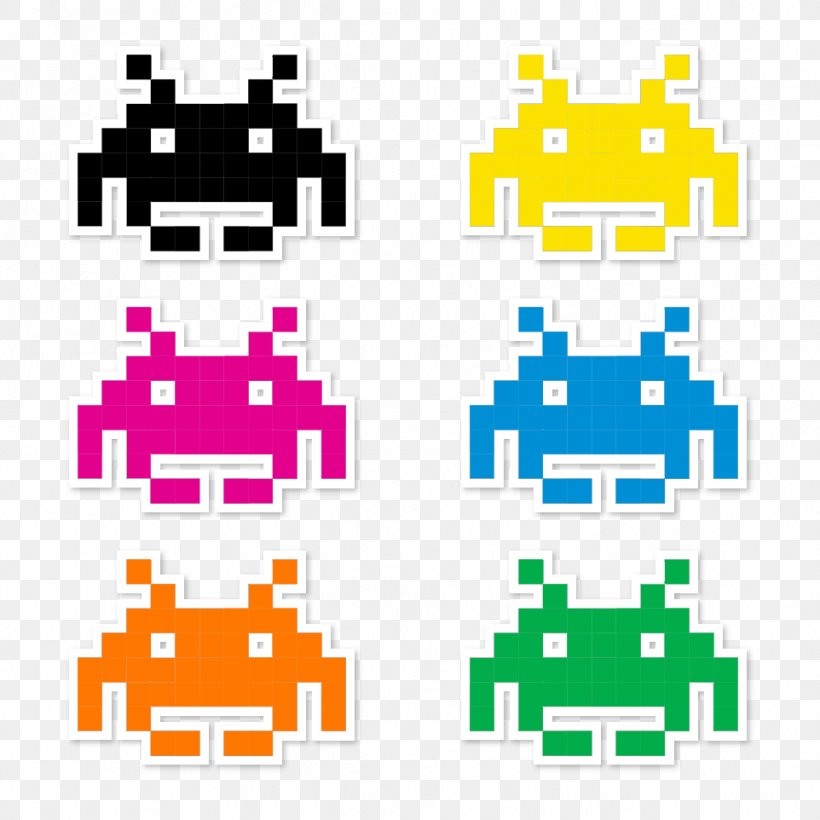 Space Invaders Pixel Art Video Game Atari, PNG, 962x962px, Space Invaders, Area, Art, Atari, Drawing Download Free