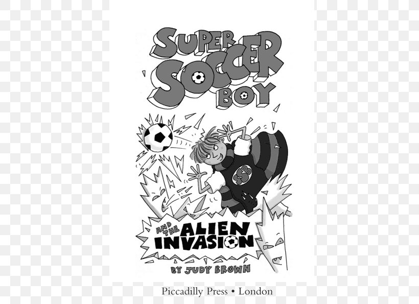 Super Soccer Boy And The Alien Invasion Logo Brand Super Soccer Boy And The Exploding Footballs!, PNG, 800x595px, Logo, Animal, Black, Black And White, Brand Download Free
