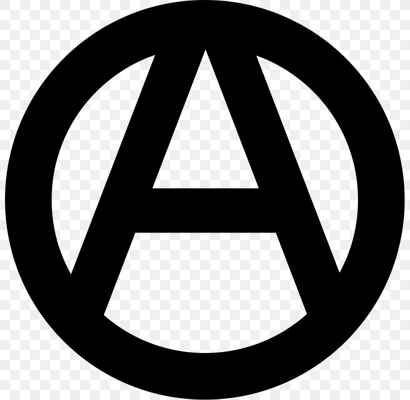 Anarchism Anarchy Symbol Clip Art, PNG, 800x800px, Anarchism, Anarchist Faq, Anarchy, Area, Black And White Download Free