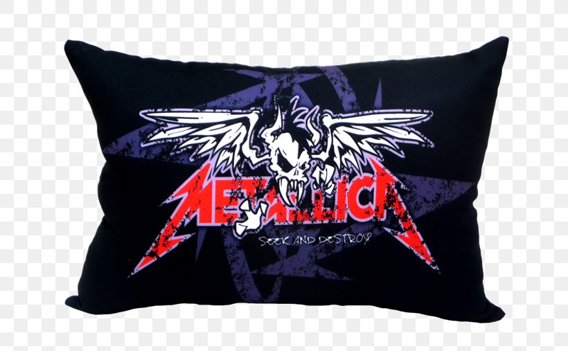 Printed T-shirt Cushion Metallica Throw Pillows, PNG, 707x507px, Tshirt, Clothing, Clothing Accessories, Collerette, Combat Boot Download Free