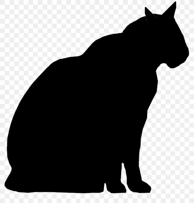 Whiskers Black Cat Silhouette Wildcat, PNG, 886x929px, Whiskers, Big Cat, Black, Black And White, Black Cat Download Free