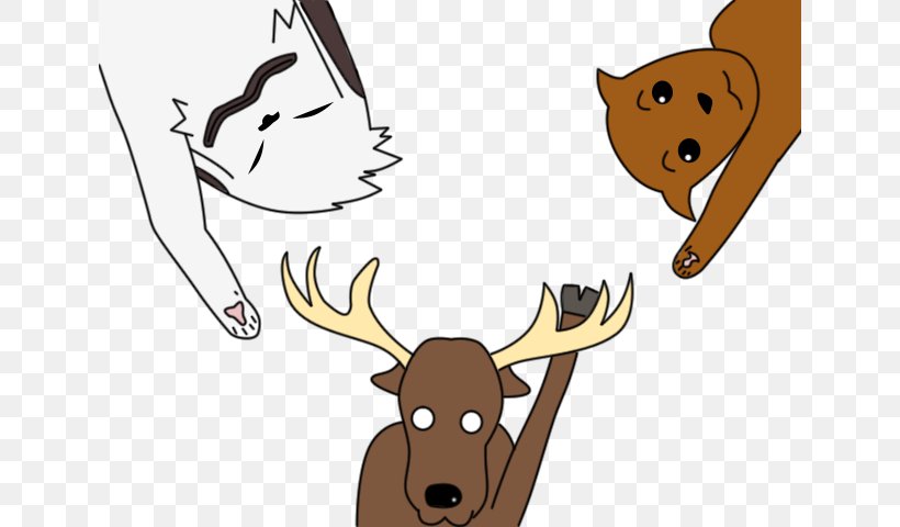 Dog Reindeer Antler Illustration, PNG, 640x480px, Dog, Animation, Antler, Canidae, Cartoon Download Free