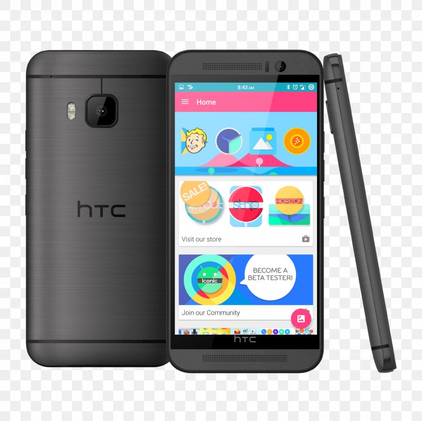 HTC One M9+ HTC One (M8) LTE Smartphone, PNG, 1600x1600px, Htc One M9, Android, Cellular Network, Communication Device, Electronic Device Download Free