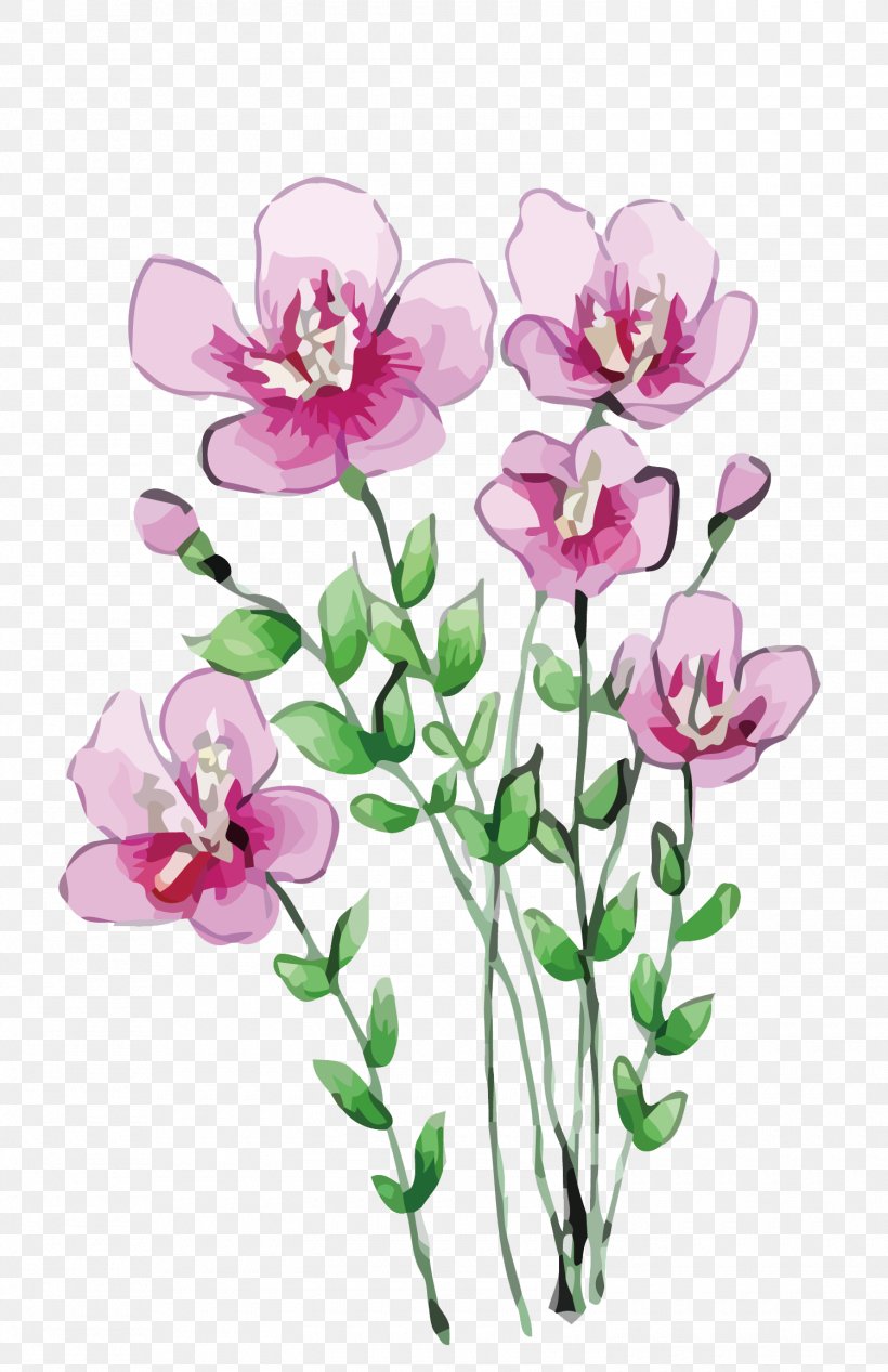 Cartoon Illustration, PNG, 1500x2319px, Flower, Blossom, Branch, Cut Flowers, Flora Download Free