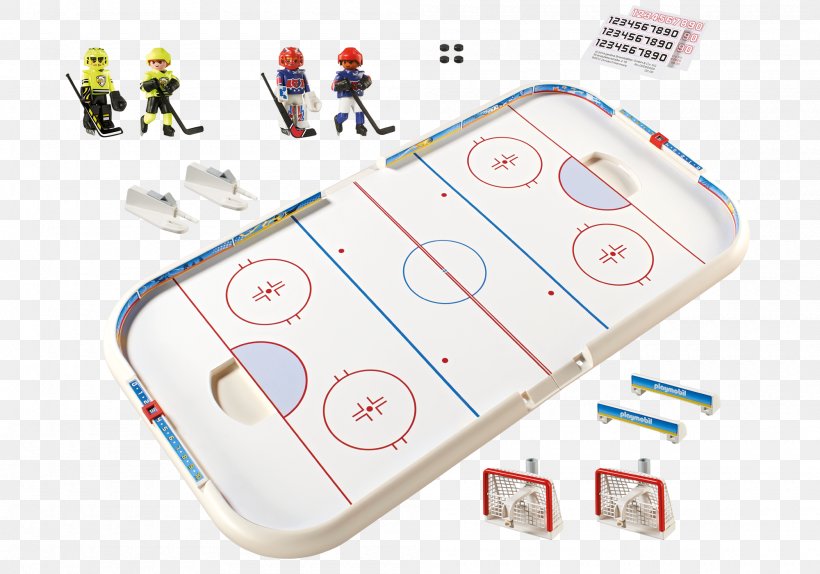 National Hockey League Ice Hockey Arena Playmobil, PNG, 2000x1400px, National Hockey League, Goaltender, Hockey, Hockey Field, Hockey Puck Download Free