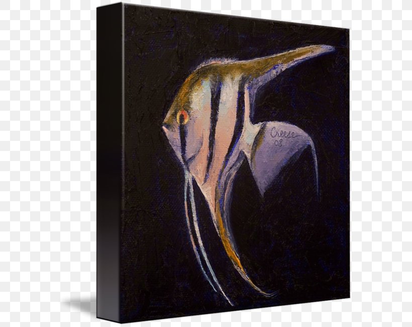 Oil Painting Art Canvas Print, PNG, 589x650px, Painting, Angelfish, Art, Canvas, Canvas Print Download Free