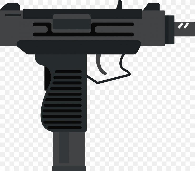 Uzi Weapon Royalty-free Clip Art, PNG, 2648x2328px, Uzi, Air Gun, Black, Black And White, Firearm Download Free