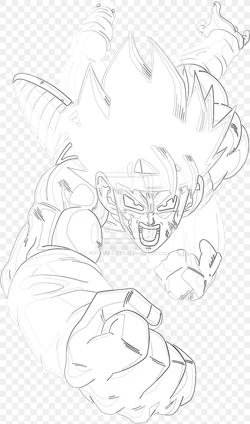 Bardock Drawing Line Art Coloring Book Sketch, PNG, 900x1525px, Bardock, Arm, Artwork, Black, Black And White Download Free