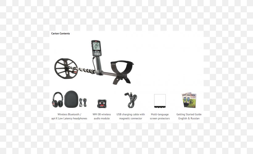 Metal Detectors Minelab Electronics Pty Ltd Equinox Sensor, PNG, 500x500px, Metal Detectors, Brand, Coin, Communication, Electromagnetic Coil Download Free