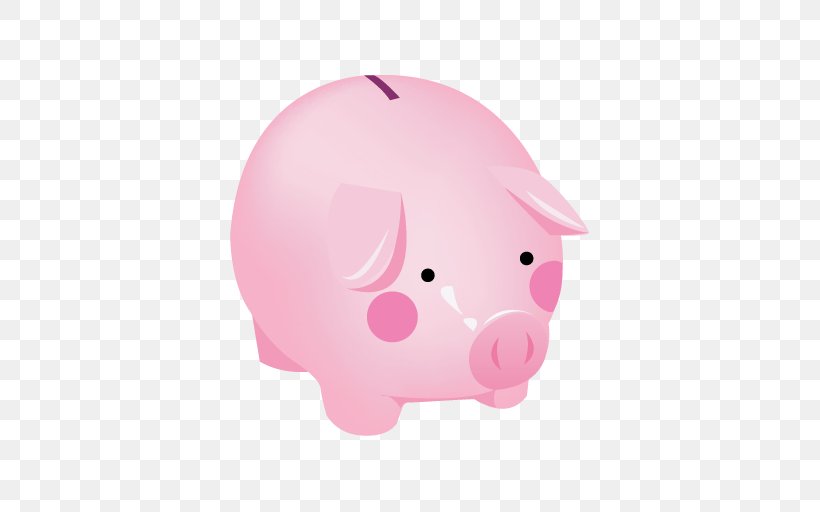 Domestic Pig Piggy Bank Clip Art, PNG, 512x512px, Domestic Pig, Bank, Button, Nose, Pig Download Free