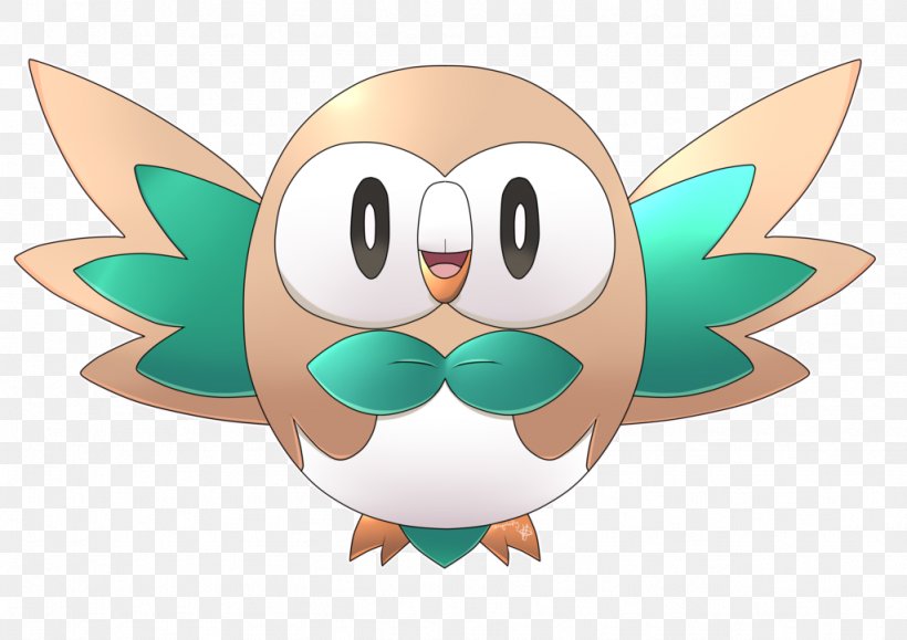 Rowlett Drawing Pokémon GO Desktop Wallpaper, PNG, 1024x724px, Rowlett, Beak, Bird, Bird Of Prey, Cartoon Download Free
