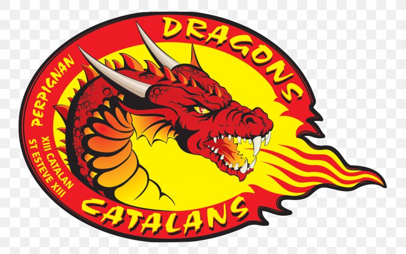 Catalans Dragons Logo Super League Wigan Warriors Rugby League, PNG, 1134x712px, Catalans Dragons, Area, Dragon, Emblem, Fictional Character Download Free