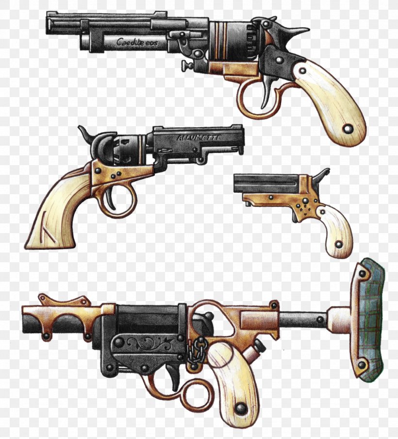 Revolver Firearm Trigger Weapon Pistol, PNG, 1024x1129px, Revolver, Air Gun, Firearm, Flintlock, Frommer Stop Download Free