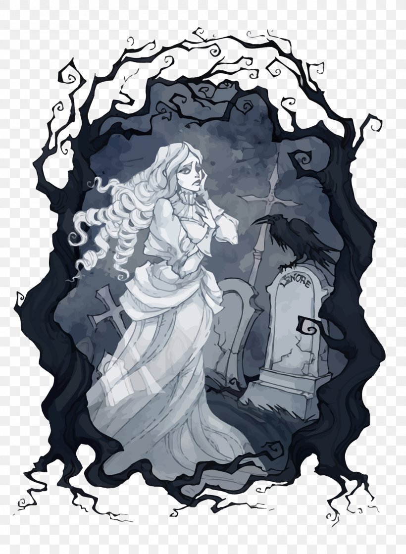 Lenore : Noogies The Raven Morella Illustration, PNG, 1500x2048px, Lenore, Art, Black And White, Book, Drawing Download Free