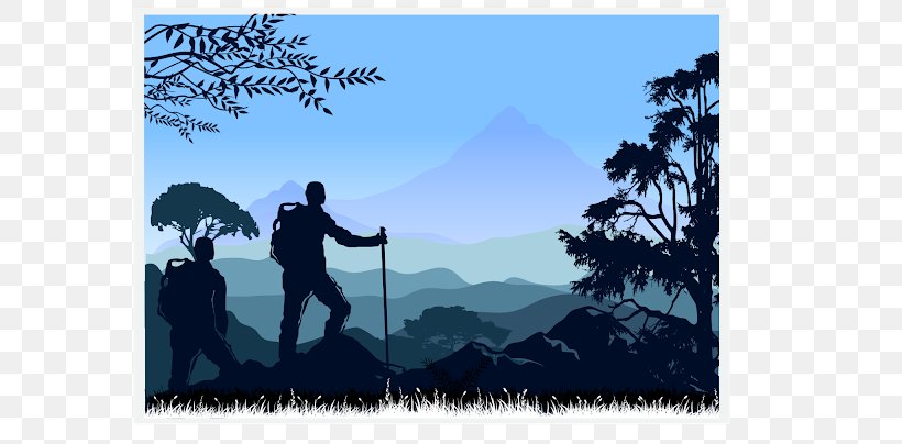 Mountaineering Silhouette Backpacking, PNG, 640x404px, Mountaineering, Backpack, Backpacking, Grass, Hiking Download Free