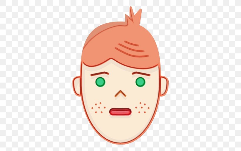 Face Cheek Facial Expression Head Cartoon, PNG, 512x512px, Watercolor, Cartoon, Cheek, Chin, Face Download Free