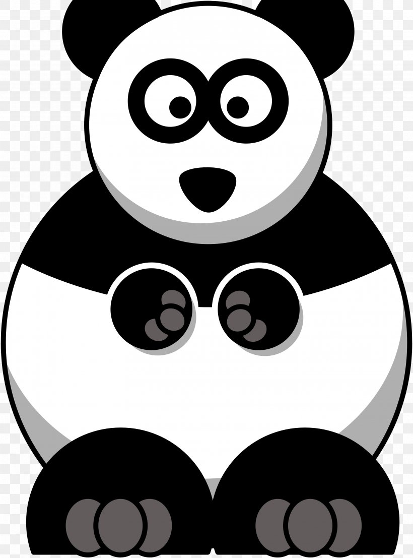 Giant Panda Bear Clip Art, PNG, 3333x4501px, Giant Panda, Animation, Artwork, Bear, Black Download Free