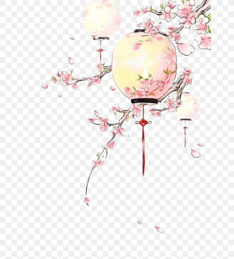 Cherry Blossom Cartoon, PNG, 658x908px, Watercolor, Blossom, Cherry Blossom, Chinese Art, Drawing Download Free
