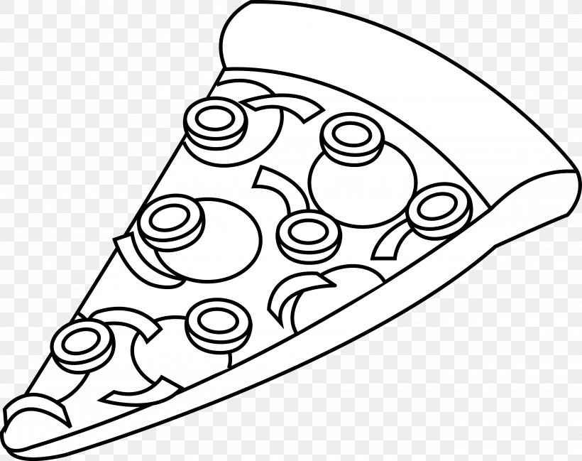 Pizza Cheese White Clip Art, PNG, 5341x4230px, Pizza, Area, Art, Black, Black And White Download Free