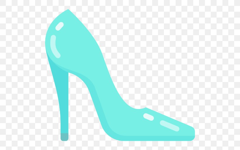 Cinderella High-heeled Shoe Slipper Fairy Tale, PNG, 512x512px, Cinderella, Aqua, Azure, Electric Blue, Fairy Download Free