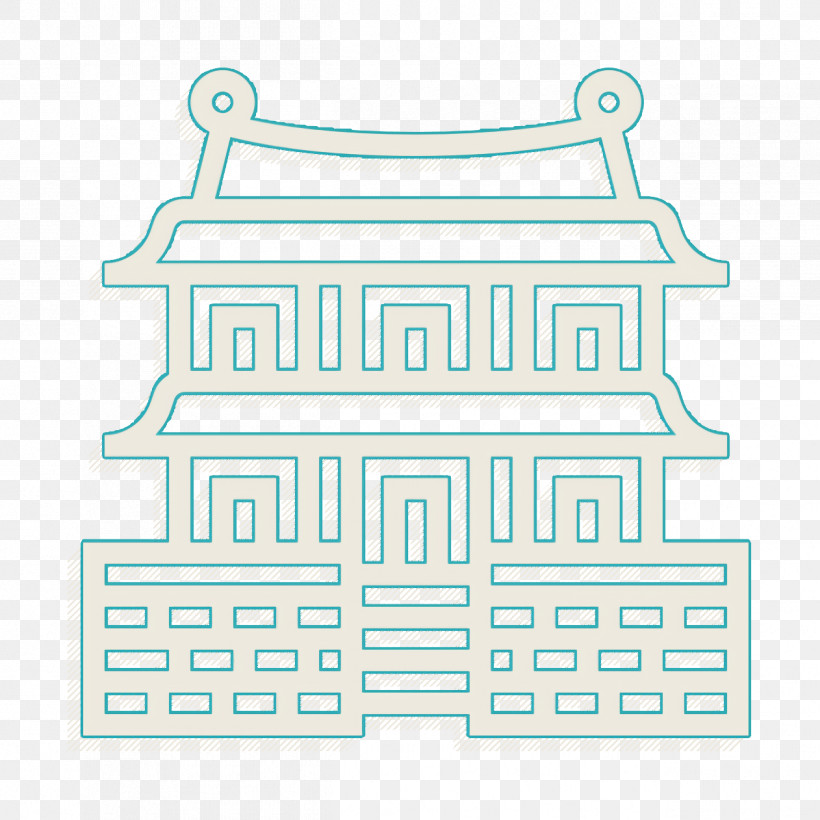 Gyeongbokgung Icon Landmark Icon Korea Icon, PNG, 1262x1262px, Landmark Icon, Geometry, Korea Icon, Line, Mathematics Download Free