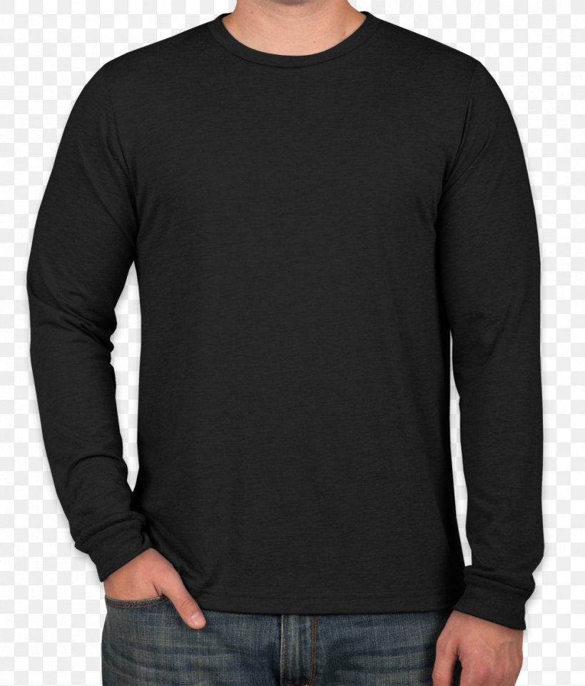 Long-sleeved T-shirt Hoodie Crew Neck, PNG, 1000x1172px, Tshirt, Active Shirt, Black, Bluza, Clothing Download Free