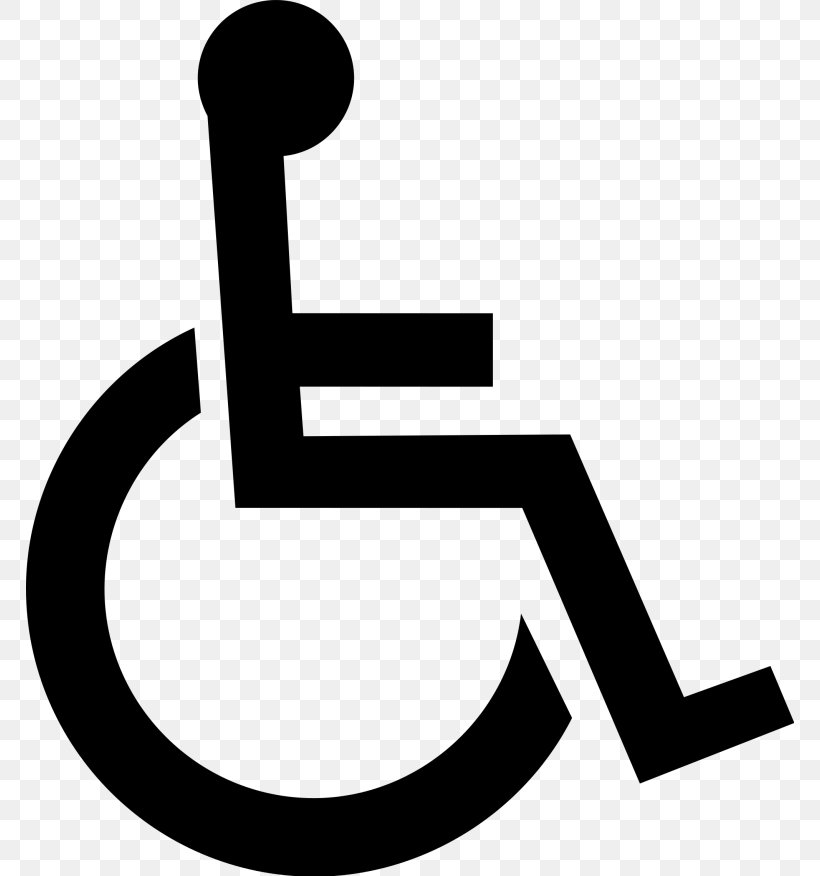 Wheelchair Disability Disabled Parking Permit Symbol Clip Art, PNG, 768x876px, Wheelchair, Accessibility, Area, Artwork, Black And White Download Free