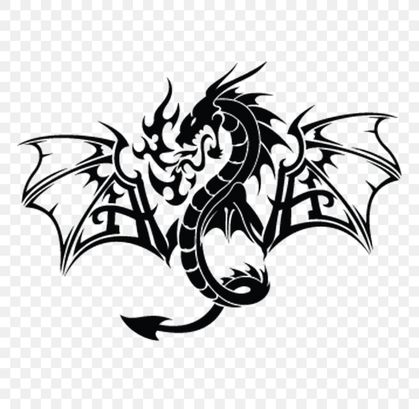 Chinese Dragon Shenron Decal Vector Graphics, PNG, 800x800px, Dragon, Bearded Dragons, Black And White, Chinese Dragon, Decal Download Free