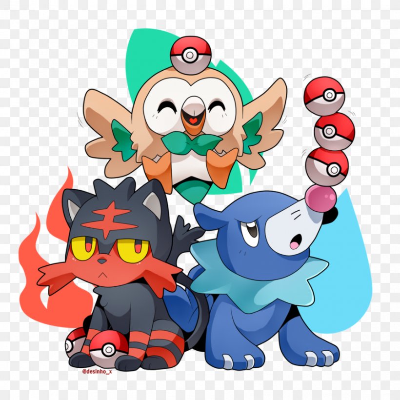 Pokémon Sun And Moon Pokémon X And Y Rowlet Popplio, PNG, 894x894px, Pokemon, Alola, Art, Banette, Cartoon Download Free