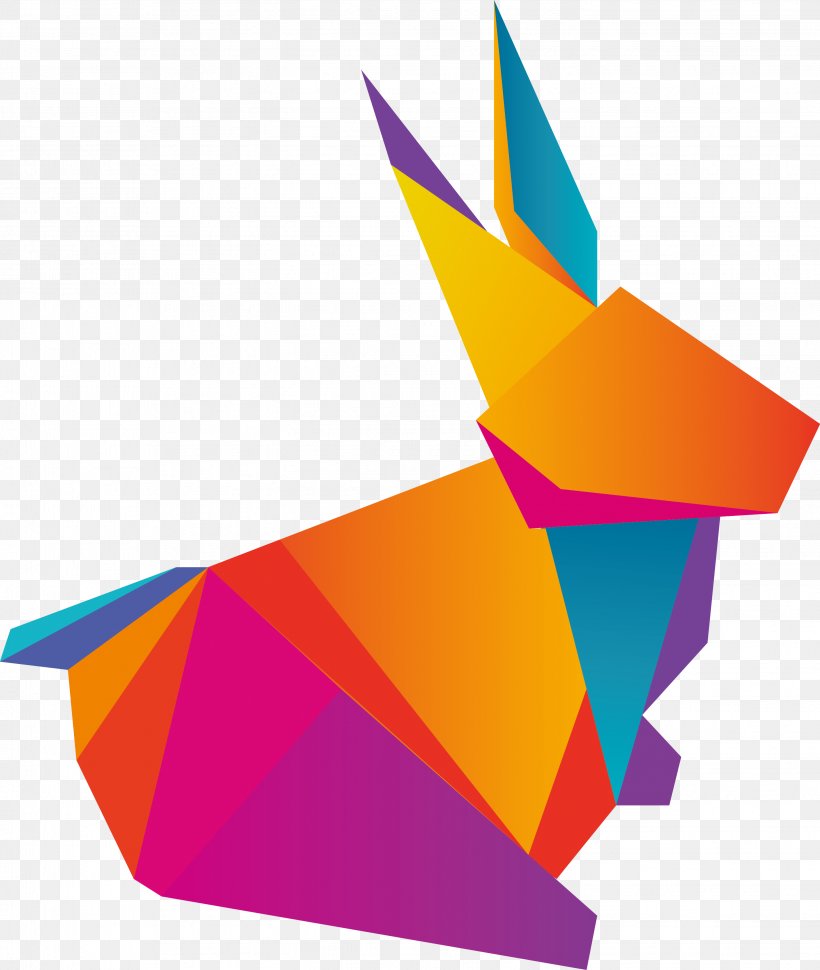 Paper Rabbit Euclidean Vector Logo, PNG, 2848x3369px, Paper, Art Paper, Drawing, Geometry, Logo Download Free