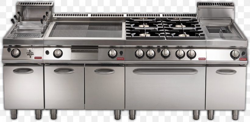 Cooking Ranges Modular Professional Srl Gas Stove Kitchen Barbecue, PNG, 1000x489px, Cooking Ranges, Barbecue, Cooking, Cucina Componibile, Deep Fryers Download Free