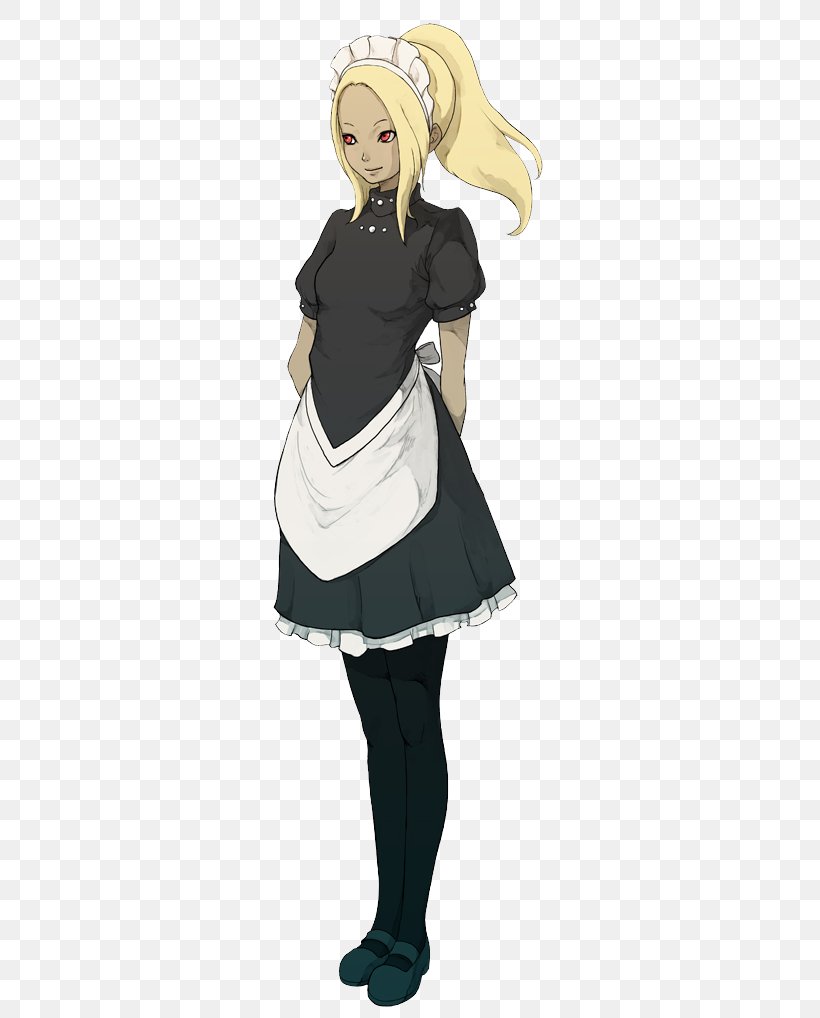 Gravity Rush 2 Kat Maid Art, PNG, 300x1018px, Watercolor, Cartoon, Flower, Frame, Heart Download Free