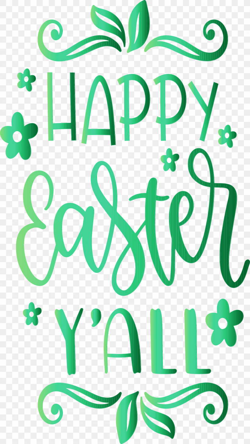 Green Text Font Leaf Plant, PNG, 1687x2999px, Easter Day, Easter Sunday, Green, Leaf, Paint Download Free