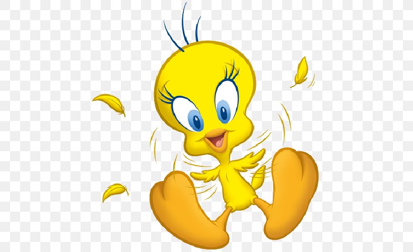 Tweety T-shirt Pepé Le Pew Looney Tunes Clothing, PNG, 500x500px, Tweety, Art, Baby Looney Tunes, Beak, Bird Download Free