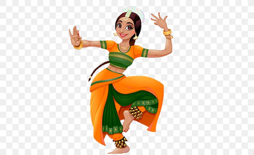 Vector Graphics Dance In India Cartoon Illustration, PNG, 500x500px, Dance In India, Art, Belly Dance, Cartoon, Costume Download Free