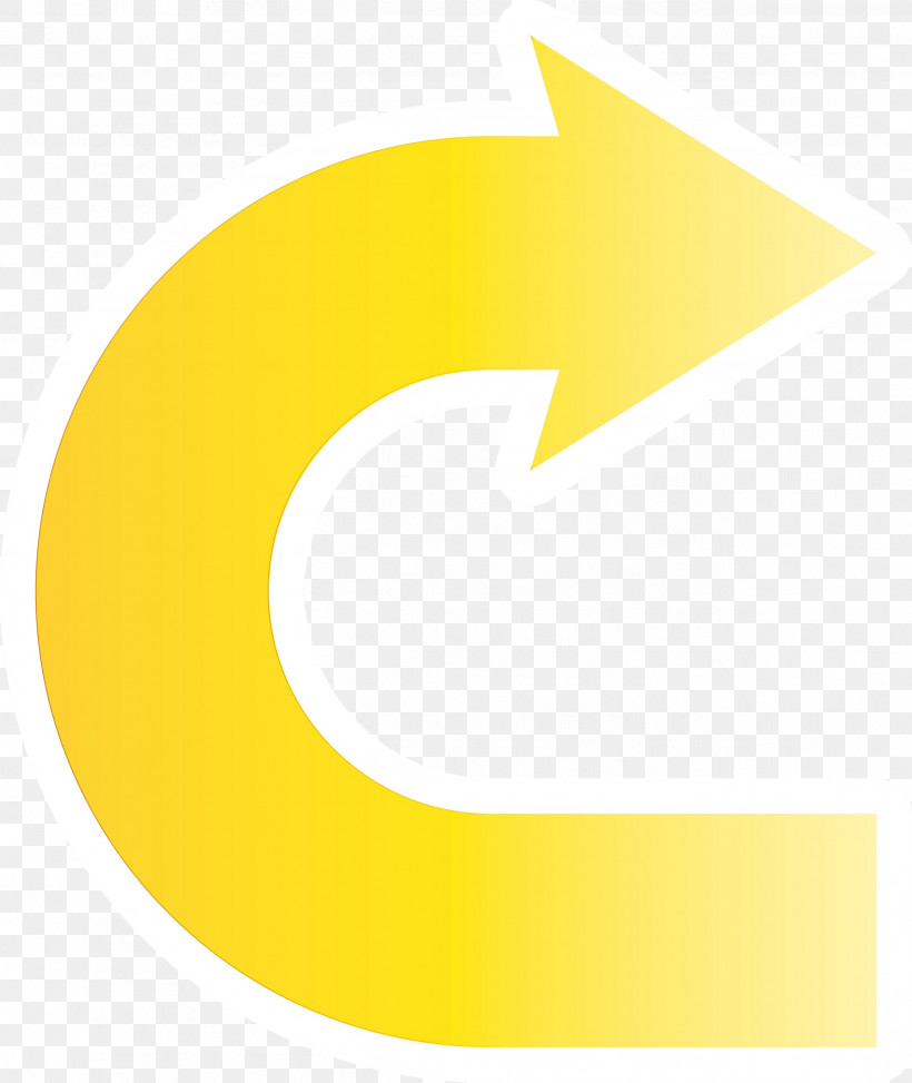 Yellow Logo Font Circle Symbol, PNG, 2527x3000px, U Shaped Arrow, Circle, Logo, Paint, Symbol Download Free