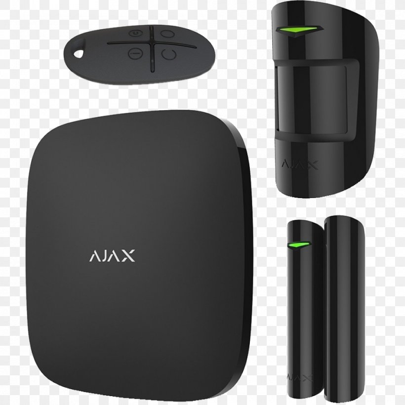Ajax Starter Kit Security Alarms & Systems Alarm Device Wireless, PNG, 1000x1000px, Ajax, Alarm Device, Electronic Device, Electronics Accessory, Hardware Download Free