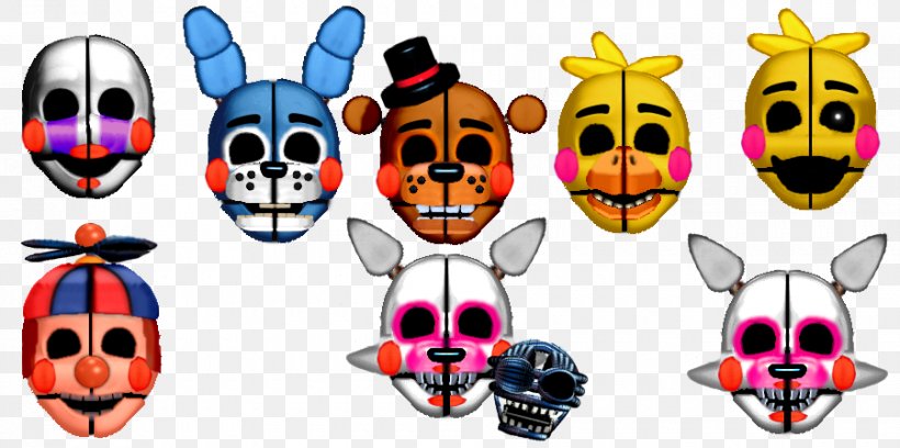 Five Nights At Freddy's: Sister Location Ultimate Custom Night Five Nights At Freddy's 2 Five Nights At Freddy's 3 Mask, PNG, 900x448px, Ultimate Custom Night, Animatronics, Doll, Endoskeleton, Headgear Download Free
