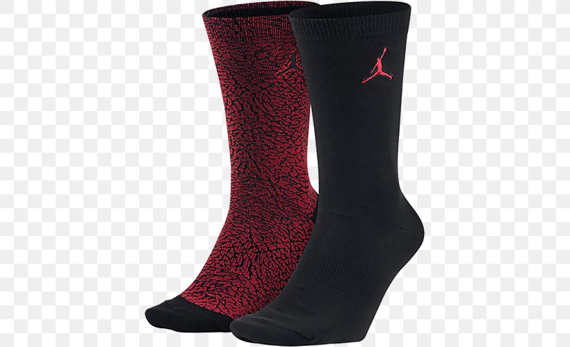 Jumpman Jordan Elephant Print Crew Socks Nike Air Jordan, PNG, 500x500px, Jumpman, Air Jordan, Brand, Clothing, Clothing Accessories Download Free