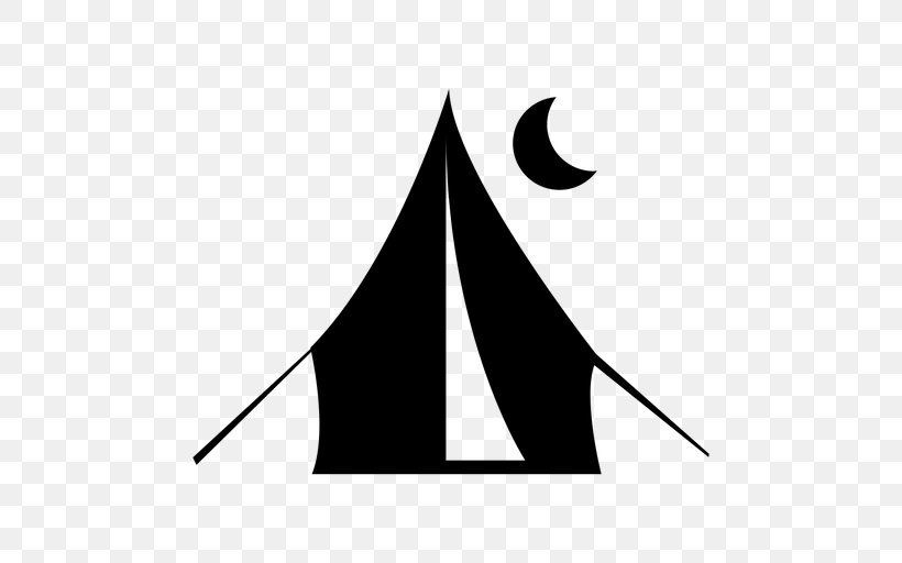 Tent Camping Clip Art, PNG, 512x512px, Tent, Area, Black, Black And White, Camp Beds Download Free