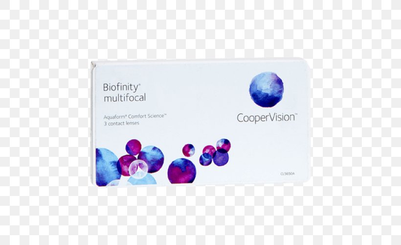 Biofinity Contacts Contact Lenses Biofinity Multifocal CooperVision Proclear Multifocal, PNG, 500x500px, Biofinity Contacts, Biofinity Toric, Brand, Contact Lenses, Coopervision Download Free