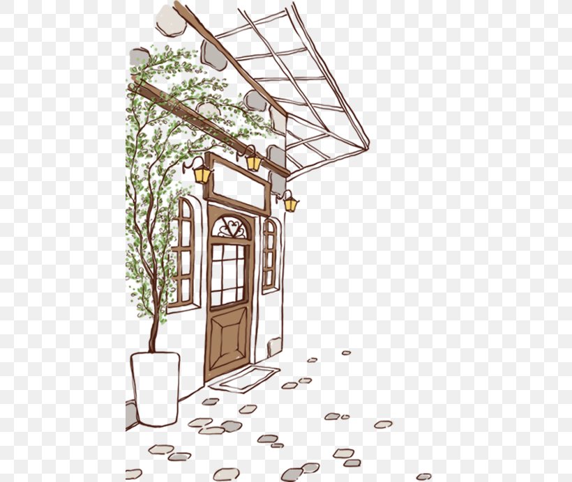 Coffee Cafe Illustration, PNG, 459x692px, Coffee, Architecture, Cafe, Facade, Food Download Free