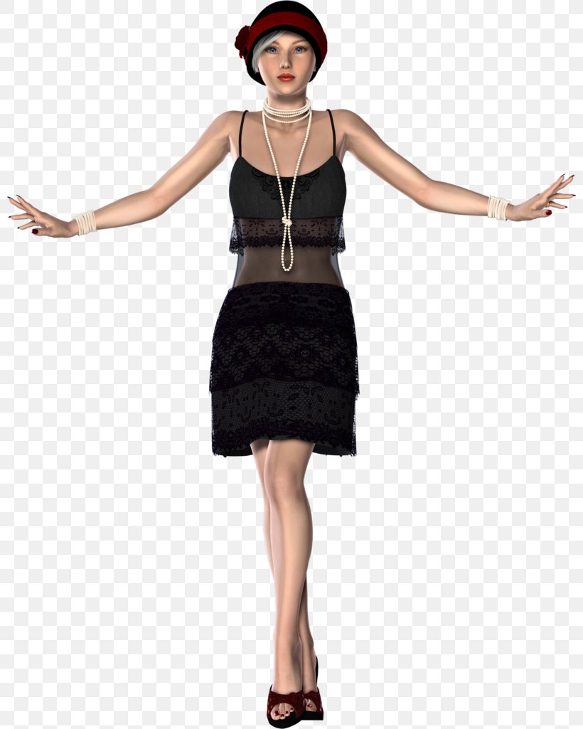 1920s Flapper Fashion Clip Art, PNG, 800x1025px, Flapper, Clothing, Cocktail Dress, Costume, Day Dress Download Free